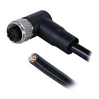 Same Sky (formerly CUI Devices) CDM1274-04D-01FRA-1M-67 Sensor Cables / Actuator Cables Angled,Shielded,D-Code 4PIN ,Screw Copper alloy,PUR 1.0M