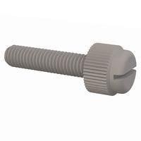 Essentra Components 091032081TEG Knurled Screw Slotted Thumb Screw, #10-32 Thread, 13/16 Lg