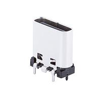 Same Sky (formerly CUI Devices) UJ32-C-V-G-TH-5-P24-TR USB Type C Type C, 3.2, Vertical, Gold plated 3u, Through Hole,9.2mm, 24 pin