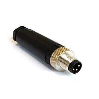 Bulgin PXPPAM08FIM04AST Straight M8 Series Polyamide M InLine Flex Body