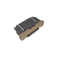 Amphenol FCI SFW6R-3STE1LF Board Mount 1.00mm Flex Connector, SFW-R series, 6 Position, Bottom side Contact, Side Entry Surface Mount ZIF Connector, Lead Free, with Cable Lock.