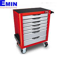 TOPTUL GCAJ227R Drawer Tool Trolley - 227 PCS Mechanical Tool Set ( red )
