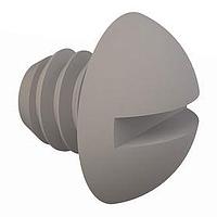 Essentra Components 012520R025 Round Slotted Round Slotted Screw, 1/4-20 Thread, 1/4 Lg