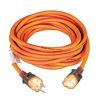 Klein Tools EXC2515 Power Outlet Strips Glow End Extension Cord, 25-Foot