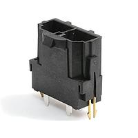 Molex 42819-2214 Shrouded 10mm MiniFit Sr Vrt Hdr 2Ckt Silvr Lubed