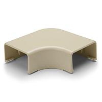 HellermannTyton TSR3I-25 Wire Ducting & Raceways Elbow Cover, 1-3/4", 1" Bend Radius, PVC, Ivory, 1/bag