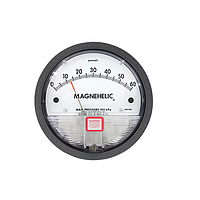 Dwyer 2000-500PA-ASF Differential Pressure Gage (Differential; 1/8" NPT Female; 0 to 500 Pa; ±2%)