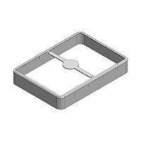Masach Tech MS490-10F-NS EMI/RFI Shield Frame, Two-Piece 49 x 35 x 7.5mm Two-piece Drawn-Seamless RF Shield/EMI Shield FRAME (Nickel-Silver)