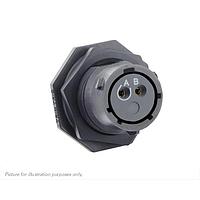 Eaton Souriau-Sunbank UTSX712D2S32 Receptacles Jam nut receptacle & hold down clips,without backshell, with 2 female PCB contacts, IP68/69K in unmated conditions