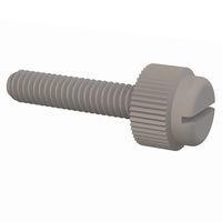 Essentra Components 090832075TEG Knurled Screw Slotted Thumb Screw, #8-32 Thread, 3/4 Lg