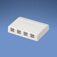 Panduit CBXS4IW-AY Wire Ducting & Raceways Surf Mount Box 4 Port Shuttered Of