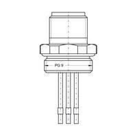 Weidmuller 2512850000 Circular Metric Connectors SAIE-M12S-4-0.4U-AEH-VA