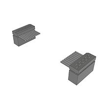 Samtec IDSD-05-D-12.00-T-G Flat Ribbon Slim Body Double-Row IDC Socket Assemblies, 0.100" Pitch