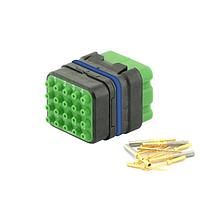 Eaton Souriau-Sunbank 8MQ2M2022PBES Modular Connectors - Push Pull MQuick module, sealed, with male crimp contacts, delivered with cap