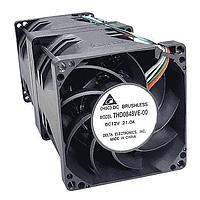 Delta Electronics, Inc. THD0848VE-00 DC Fans DC Fan, 80x80x80mm, 48VDC, 195CFM, 172.8W, , Ball, 8 Leads, Tach/PWM, IP51