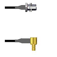 Amphenol Custom Cable Q-1T03I0003006i RF Cable Assemblies N-SJB/SMB-RJ G174 6I