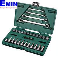 SATA 09010 35PC. 1/4 & 3/8inch DR. E-TORX SOCKET & WRENCH SET (METRIC)