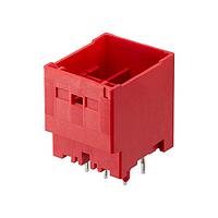 Molex 212210-0042 Shrouded CP3.3 Hdr 3.30mm DR Vrt PsLk GW 4Ckt Red