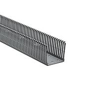 HellermannTyton 181-00657 High Density Slotted Wall Wiring Duct High Density Slotted Wall Wiring Duct, 3" x 3", Adhesive, PVC, Gray, 120ft/Carton