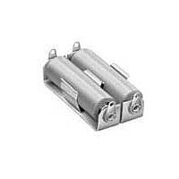 Keystone Electronics 140 Battery Holders Battery HOLDER ALUM 2AA