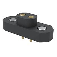 Mill-Max 878-20-002-10-011000 Headers 4mm Magnetic Spring-Loaded Target Conn 2 Pin UnShrouded Through-Hole Soldertail