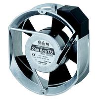 Sanyo Denki 109S301 Axial AC Axial Fan, 172x150x51mm Round/Sidecut, 100VAC, Dyna Ace, Side Cut