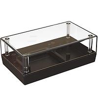 Serpac 152CAC,BK Plastic 152CAC Clear Top/Black Enclosure