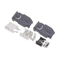 Hirose Electric IX40G-A-10P-JC(7.0) Connectors Jack Type A 10P 3A 50V(AC) CAT6A Gold Plt IEC StdCompliant Next-Gen Ethernet Con