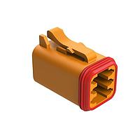 Amphenol SINE Systems AT06-6S-ORG Connectors A SERIES-AT-CONNECTORS