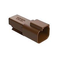 Amphenol SINE Systems AT04-2P-BRN Connectors 2 Pin Receptacle
