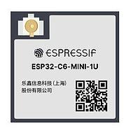 Espressif Systems ESP32-C6-MINI-1U-H4 WiFi Modules ESP32-C6-MINI-1U is a ESP32-C6 based module, which supports Wi-Fi 6 in 2.4 GHz band. Bluetooth 5, Zigbee 3.0 and Thread. It's small-sized and pin-to-pin compatible with the ESP32-C3-MINI series module. With low power consumption, it is an ideal choic
