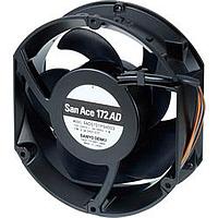 Sanyo Denki 9AD5701P5HT03 Axial EC Axial Fan, 172x150x51mm Round, 100-240VAC, Term, Tach/PWM