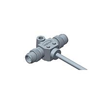 Amphenol LTW SD-050500-MM0-TSA05 Sensor Cables / Actuator Cables Circular Metric Connector, T Cable, Metal, D Coding, 4A, 05 pins, (End 1) Male Male, (End 2) Male Male, Screw Thread, Length 5000 mm, IP68 Mated