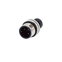 NorComp 858-R03-103RLU4 Connectors IP67 Male M12 Cable Mount 3 Position Straight Solder Cup