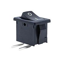 E-Switch R1966ABLKBLKFR Rocker Switches SPST OFF-ON R/A 15A