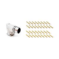 Amphenol SINE Systems MA7RAE1701S-KIT Right Angle, Rotatable 17 Pos female skts Standard flange