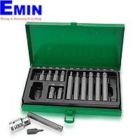 TOPTUL GAAD1506 15PCS 1/2 inch DR. Hex Shank Star Insert Bit Set