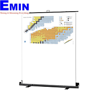 PHYWE BLU-NK-PULLUP-KV-EN Chart Of Nuclides (Pull Up, 200 x 300 cm, short version)