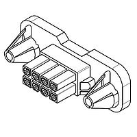 Molex 42474-0441 Receptacle Housing MINI-FIT JR BMI 4CKT RECPT PNL MNT V-0 BLK
