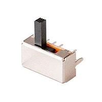 Same Sky (formerly CUI Devices) SLW-126747-6A-RA-D Slide Switches 12.6 x 7 x 4.7 mm, 6 mm Raised Slide Actuator, Right-Angle, Through Hole