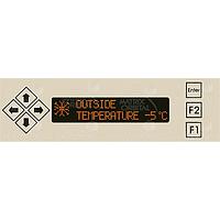 Matrix Orbital BLK202A-FA PC Bay Inserts, LCD Characters 20x2 Amb Txt Blk B/G Key w/ Mnt Bg Brkt
