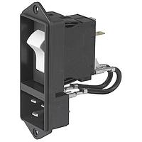 Schurter EF11.ABDBL200C0.0010.01-20A Inlets 2P 20A w/ circ break Printed I/O mark