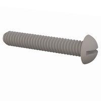 Essentra Components 012520R150 Round Slotted Round Slotted Screw, 1/4-20 Thread, 1 1/2 Lg