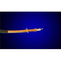 Alpha Wire 9316 BR005 Coaxial Cables 25 AWG 7/.0067 1 Conductor 900V Braid, PTFE, FEP 100 ft Spool, Brown