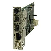 Lantronix C3221-1040 Ethernet Switches, Managed MEDIA CONVERTER- 10/100/1000BASET TO 2xSFP