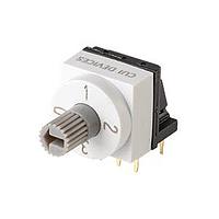 Same Sky (formerly CUI Devices) RDS4-4S-1012-73-RA-254-D-67 DIP Switches 4 Position Through Hole 2.54 mm Pitch IP67 Right Angle 7.3 mm Raised Actuator