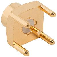 Amphenol RF SMP-MSSB-PCT PCB Connectors STRAIGHT PCB PLUG TH SMOOTH BORE