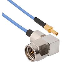 Amphenol SV Microwave MRSMA-047-P16DSMPS-060 RF Cable Assemblies SMA R/A M to SMPS (Size 16) 9 6"Cable