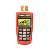 OMEGA HH801B Dual input handheld thermometer (-200 to 1372 °C, J/K/T/E input, 2CH)