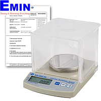 PCE DMS 200-ICA Scale for Paper Basis Weight (0-200 g, 0-20.000 g / m², 0-7,05 oz or 0-589,87 oz / yd², ISO Calibration Certificate)